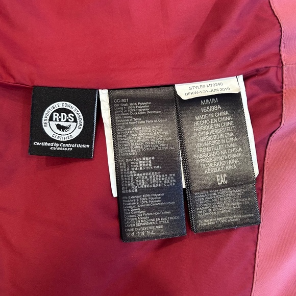 Marmot Val D'Sere 700 Down Fill Women's Ski Jacket - Dry Rose - Medium - Warm! - Picture 8 of 8